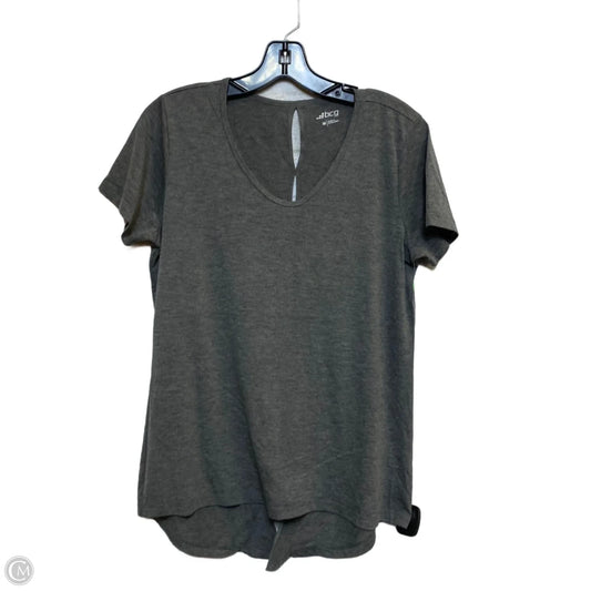 Athletic Top Short Sleeve By Bcg In Grey, Size: M