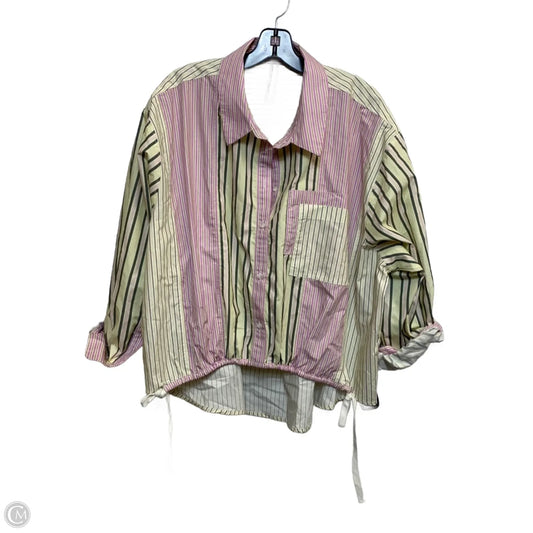 Top Long Sleeve By Anthropologie In Multi-colored, Size: L