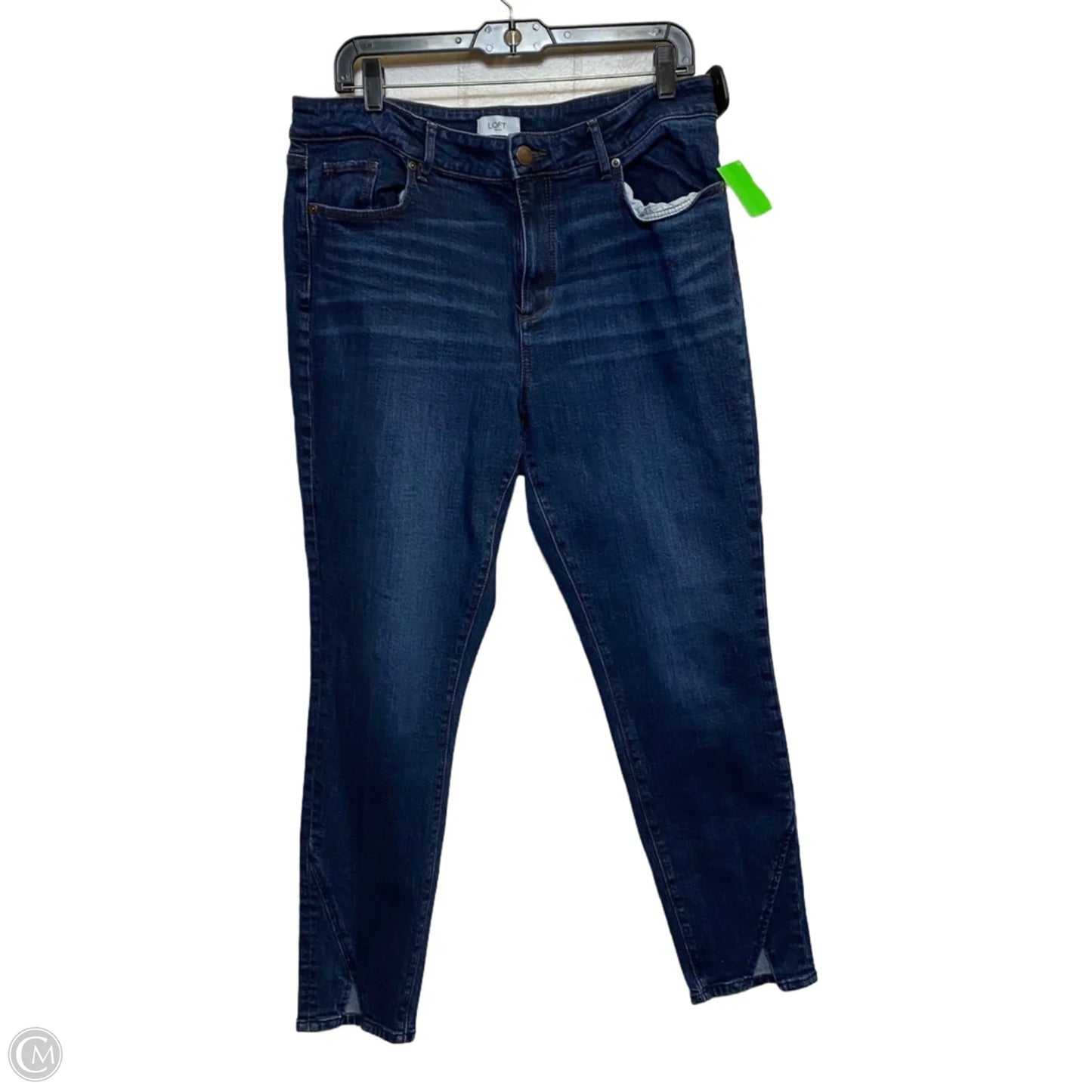 Jeans Skinny By Loft In Blue Denim, Size: 14