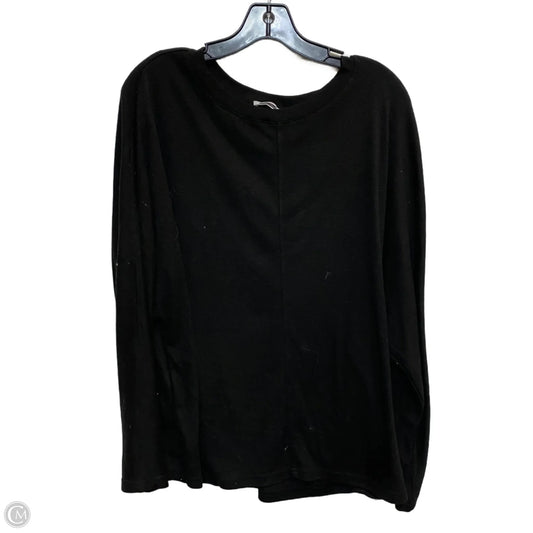 Top Long Sleeve Basic By Royal + Reese In Black, Size: M