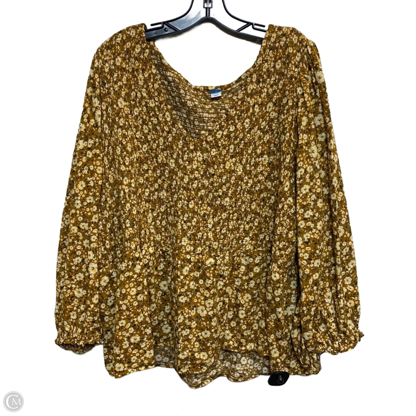 Top Long Sleeve By Old Navy In Yellow, Size: 4x