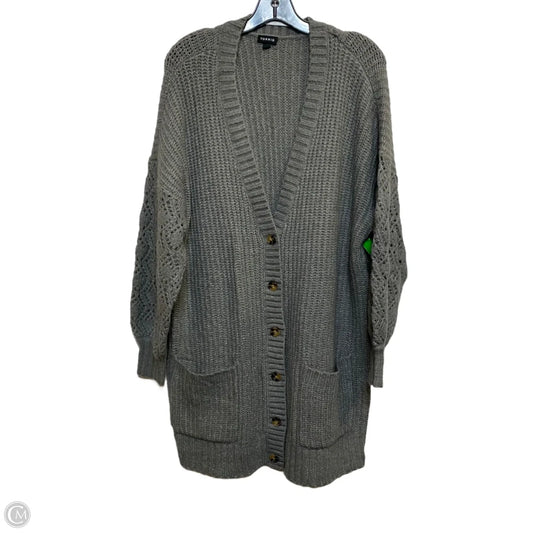 Sweater Cardigan By Torrid In Grey, Size: L