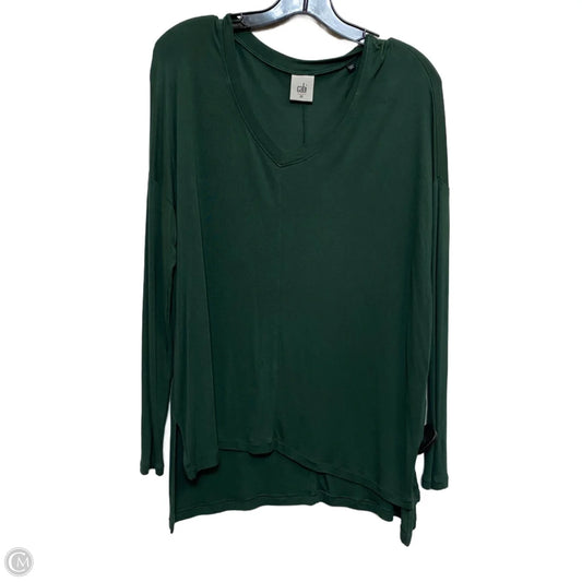 Top Long Sleeve Basic By Cabi In Green, Size: Xs