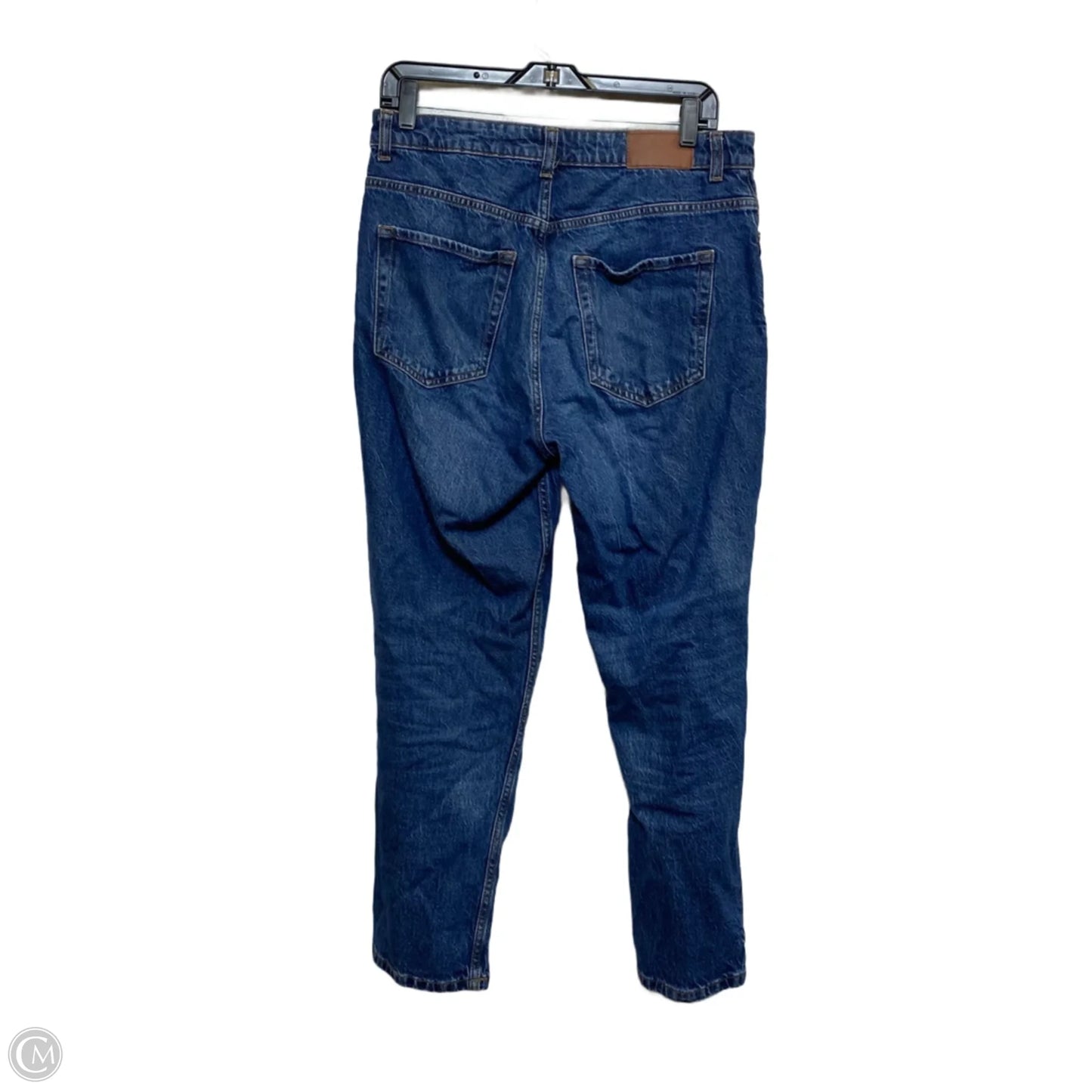 Jeans Straight By Zara In Blue Denim, Size: 10
