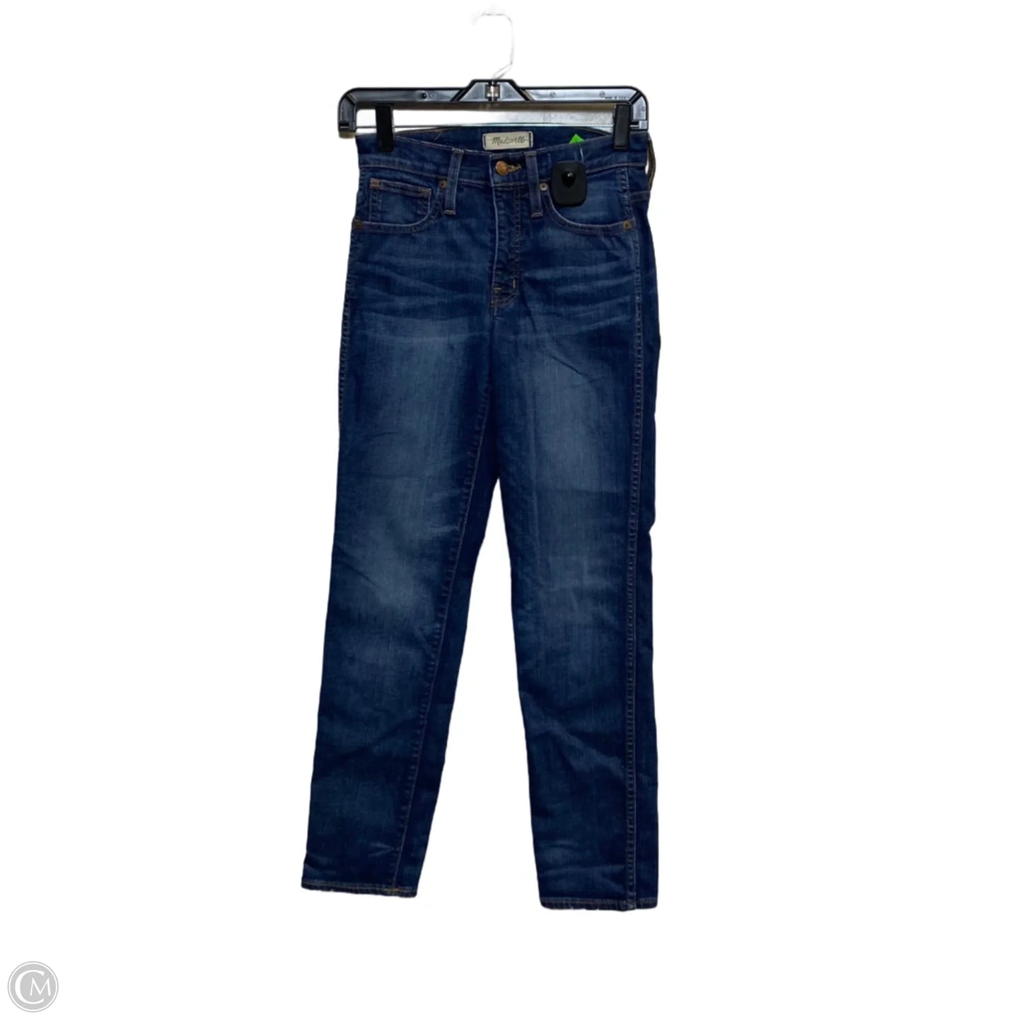 Jeans Straight By Madewell In Blue Denim, Size: 0