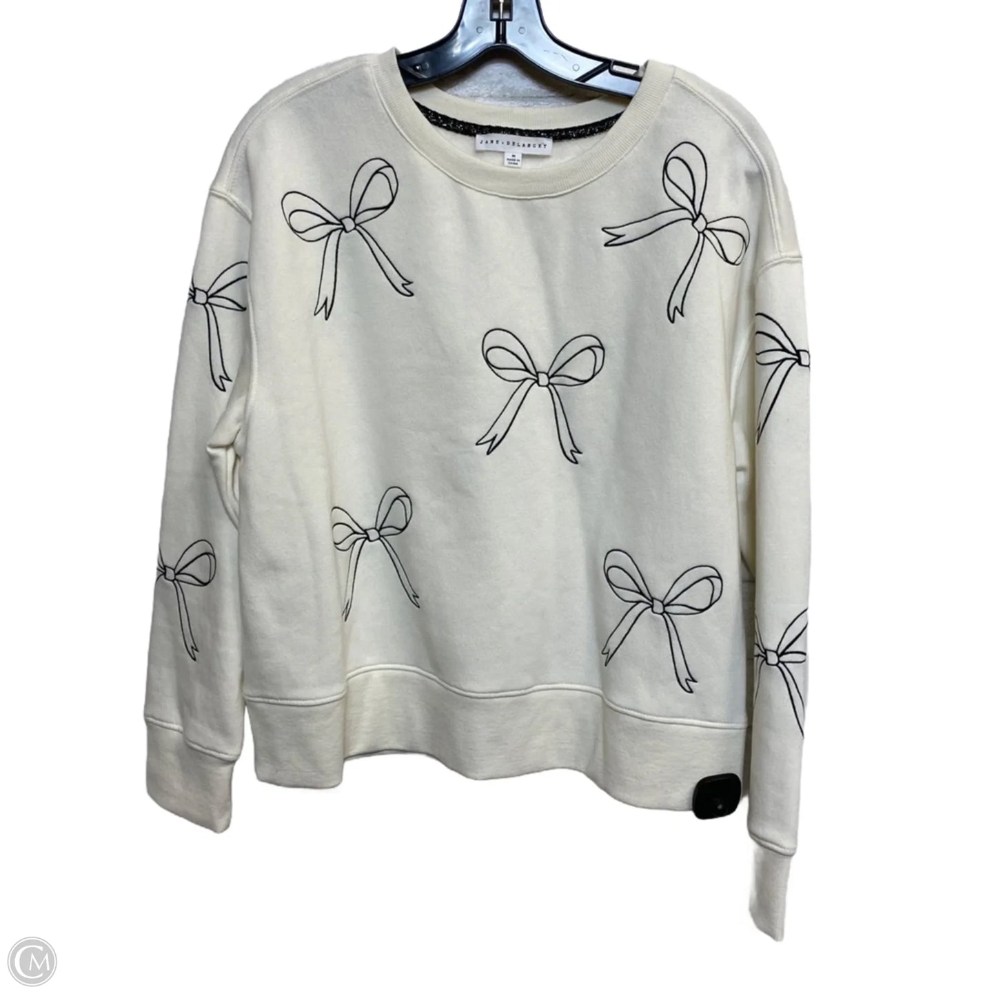 Sweatshirt Crewneck By Jane And Delancey In Cream, Size: M