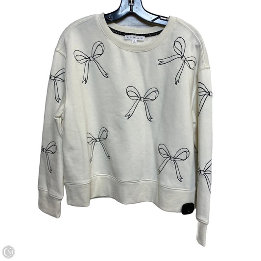 Sweatshirt Crewneck By Jane And Delancey In Cream, Size: M