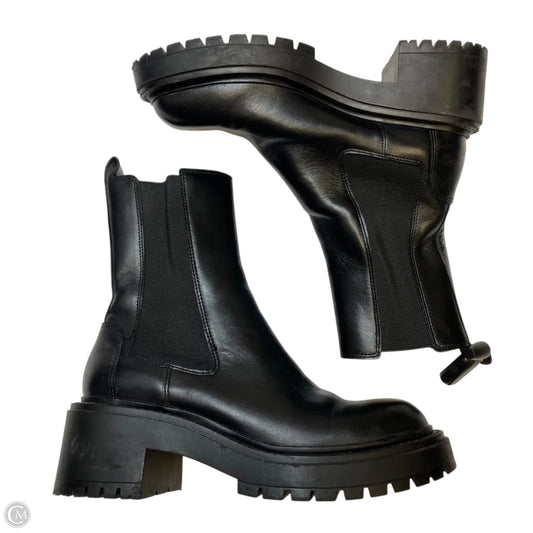 Boots Ankle Heels By Zara In Black, Size: 5.5