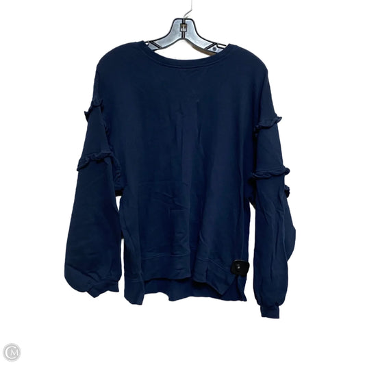 Top Long Sleeve By Time And Tru In Blue, Size: Xl