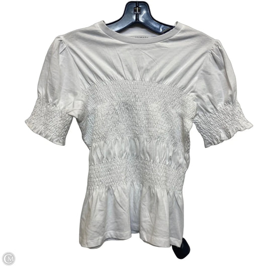 Top Short Sleeve By Primark In White, Size: S