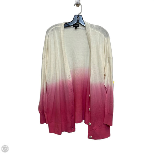 Cardigan By Torrid In Cream & Pink, Size: L