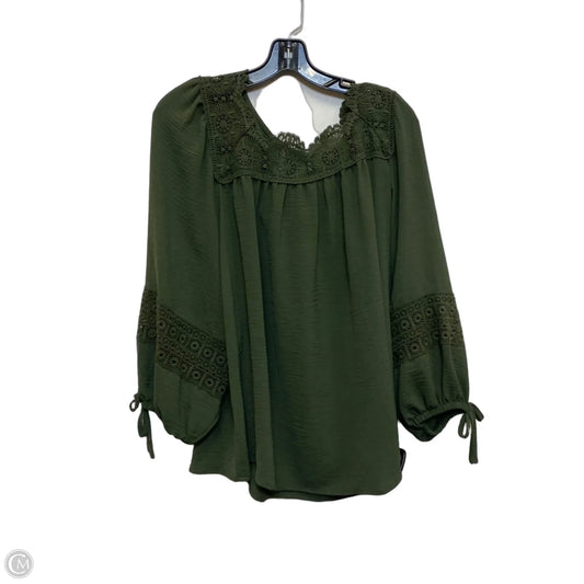 Top Long Sleeve By Torrid In Green, Size: L