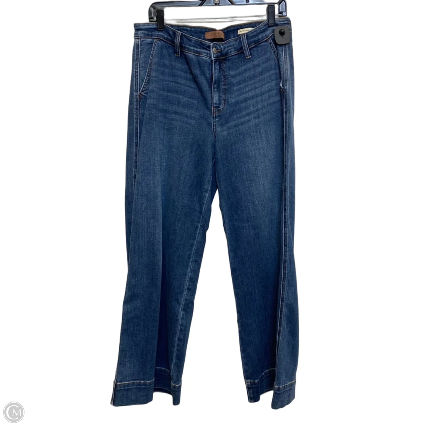 Jeans Wide Leg By Judy Blue In Blue Denim, Size: 14