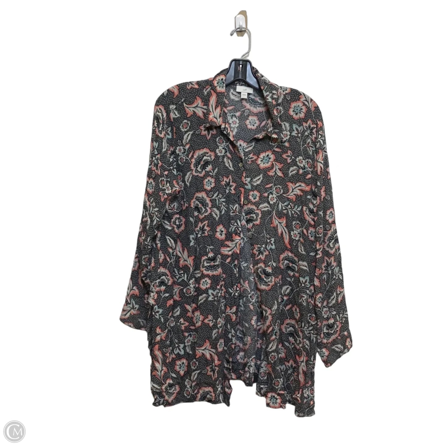 Top Long Sleeve By J. Jill In Black, Size: L
