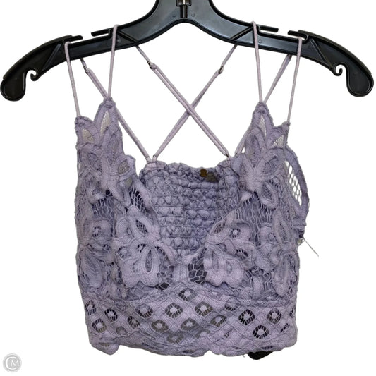 Bralette By Free People In Purple, Size: Xl