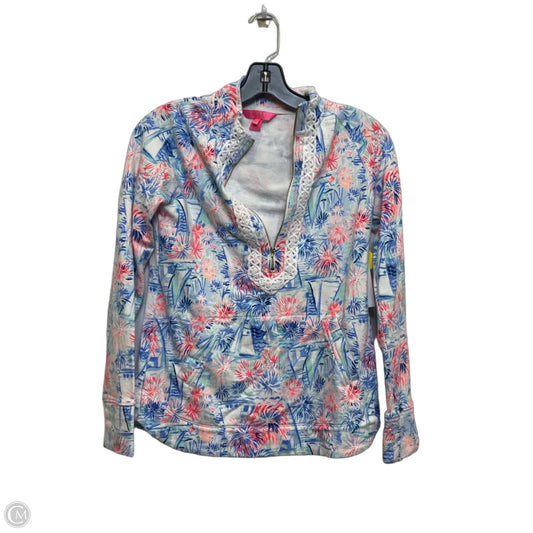Top Long Sleeve Designer By Lilly Pulitzer In Blue, Size: Xxs