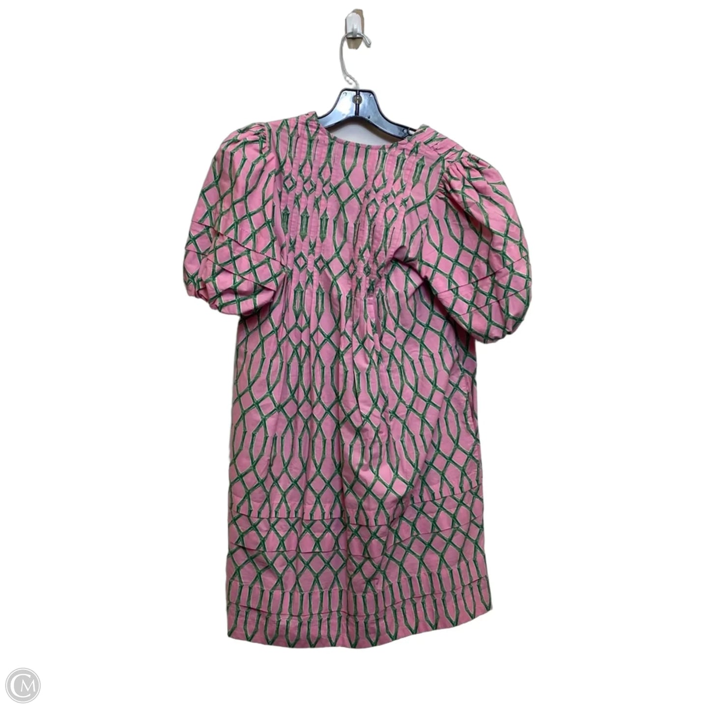 Dress Casual Short By Crown And Ivy In Green & Pink, Size: S