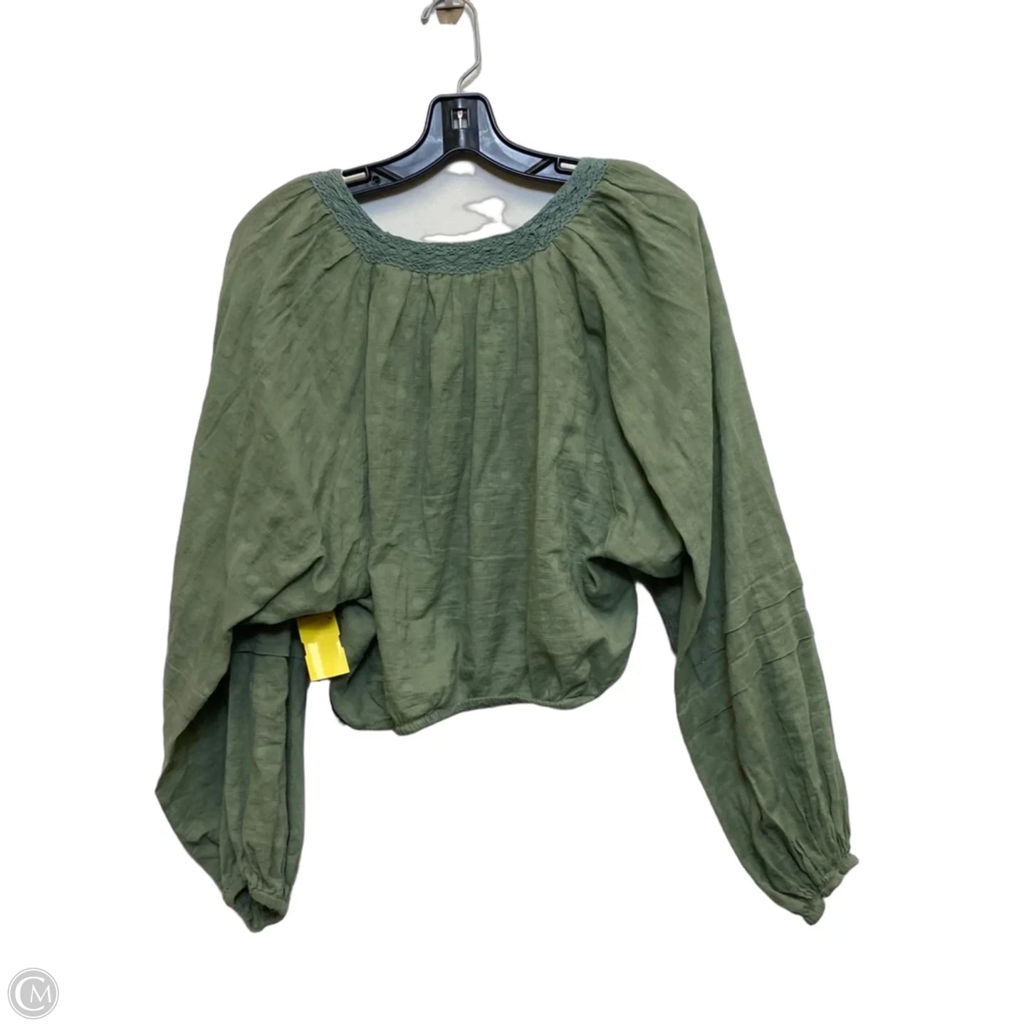 Top Long Sleeve By Free People In Green, Size: M
