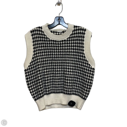 Vest Sweater By Vestique In Black & White, Size: S
