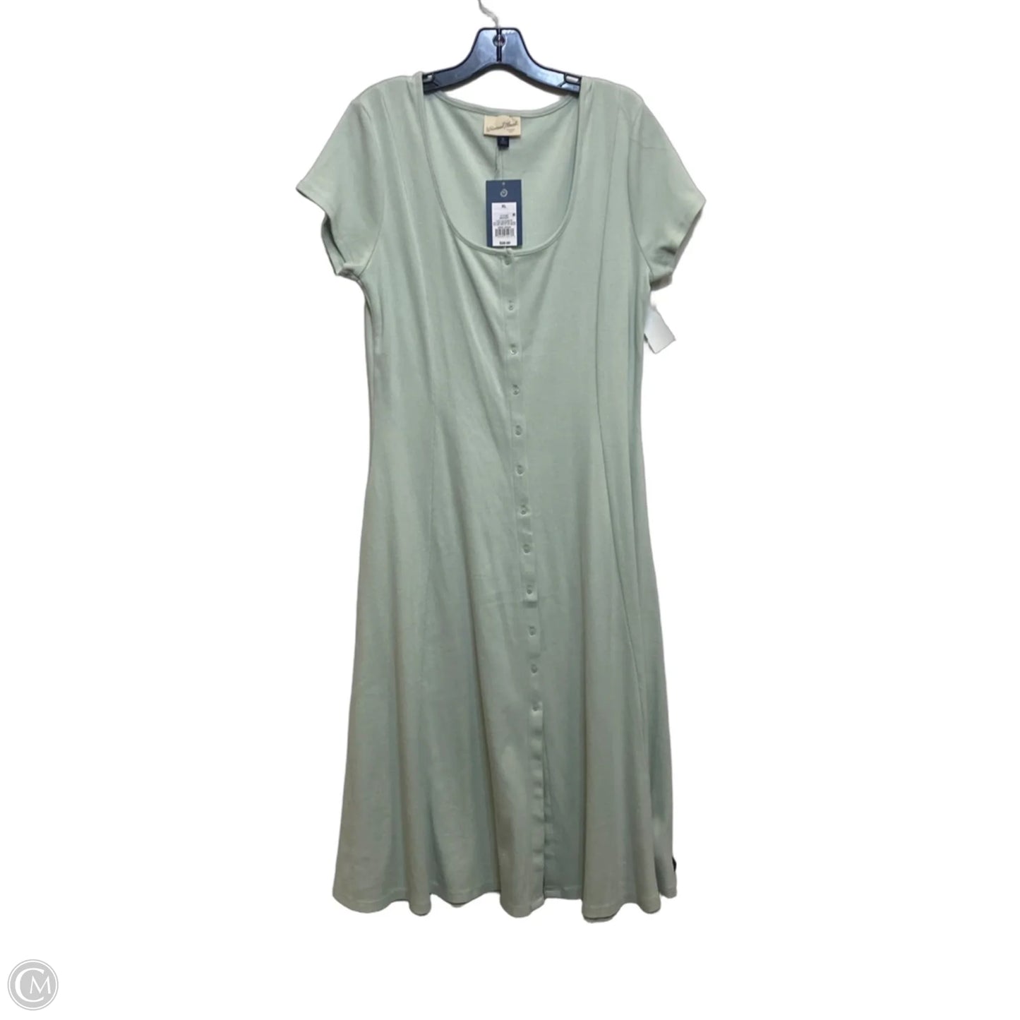 Dress Casual Midi By Universal Thread In Green, Size: Xl