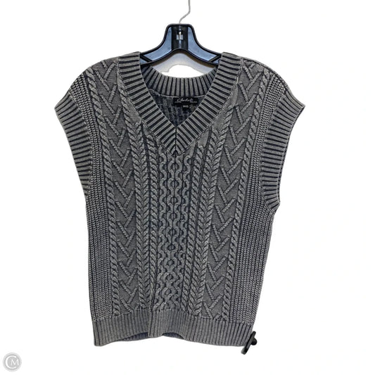 Vest Sweater By Charlie B In Grey, Size: Xs