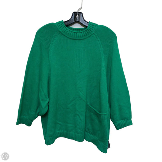 Sweater Short Sleeve By 525 In Green, Size: M
