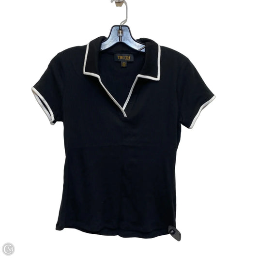 Top Short Sleeve By Truth In Black, Size: M