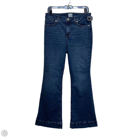 Jeans Flared By Crown And Ivy In Blue Denim, Size: 10p
