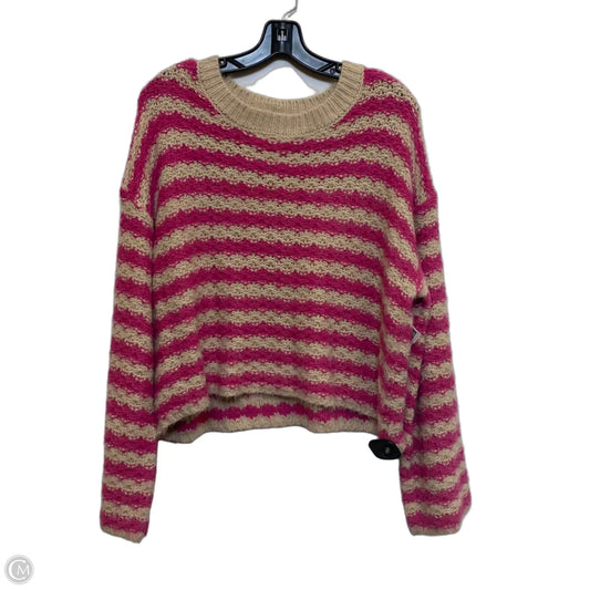 Sweater By Gilli In Pink & Tan, Size: M