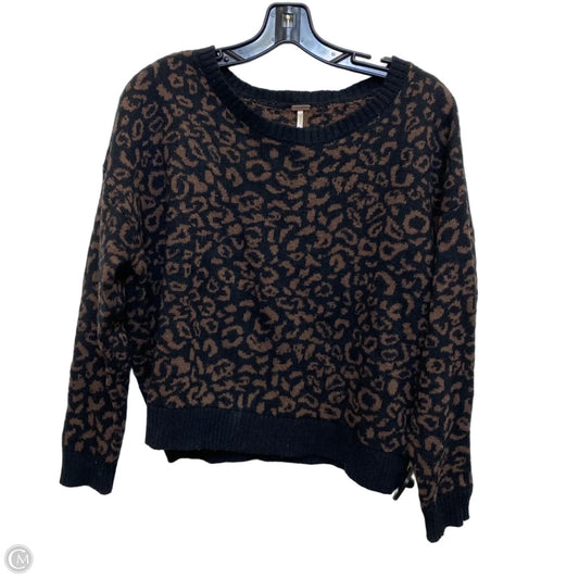 Sweater By Free People In Animal Print, Size: Xs