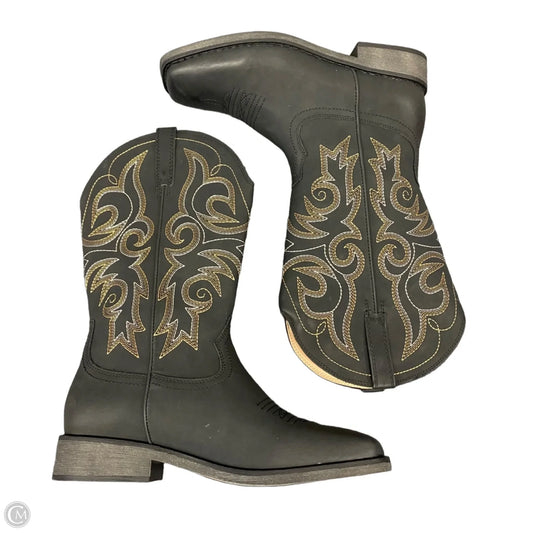 Boots Western By Clothes Mentor In Black, Size: 9.5