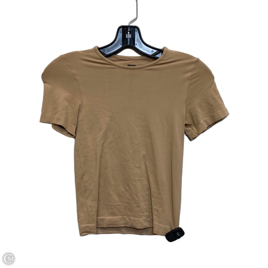 Top Short Sleeve Basic By Skims In Tan, Size: S
