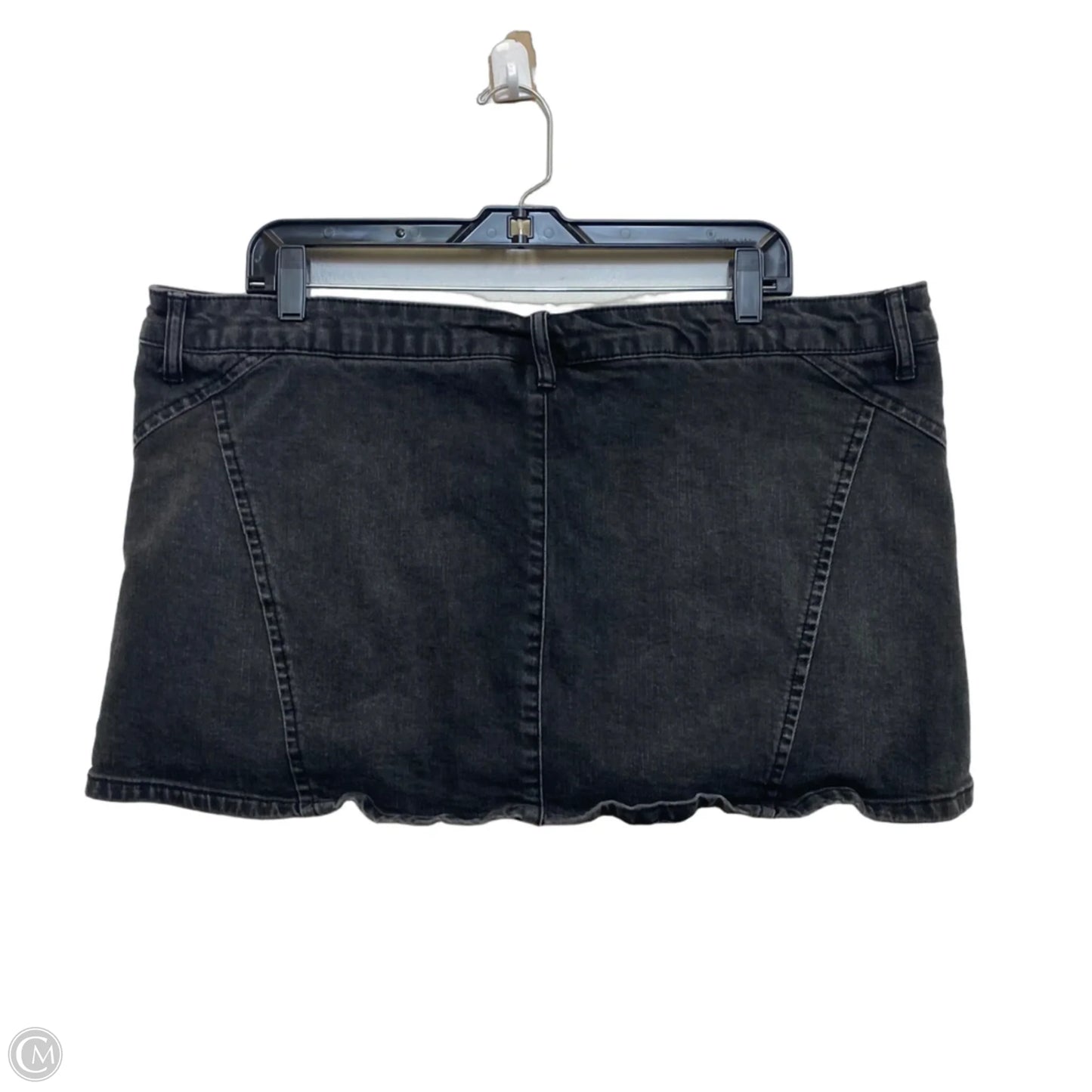 Skort By Wild Fable In Black Denim, Size: Xl