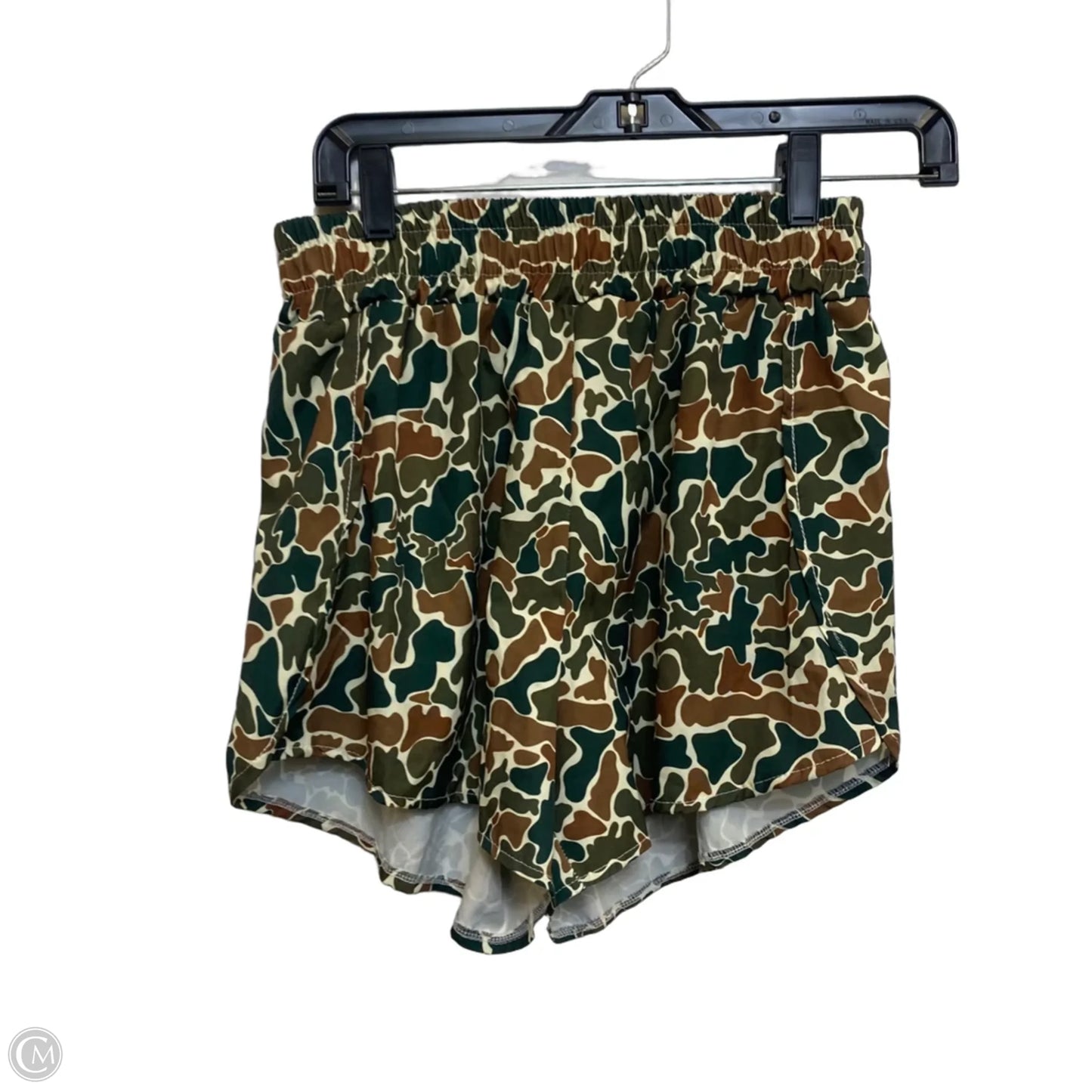 Athletic Shorts By Cmf In Camouflage Print, Size: L