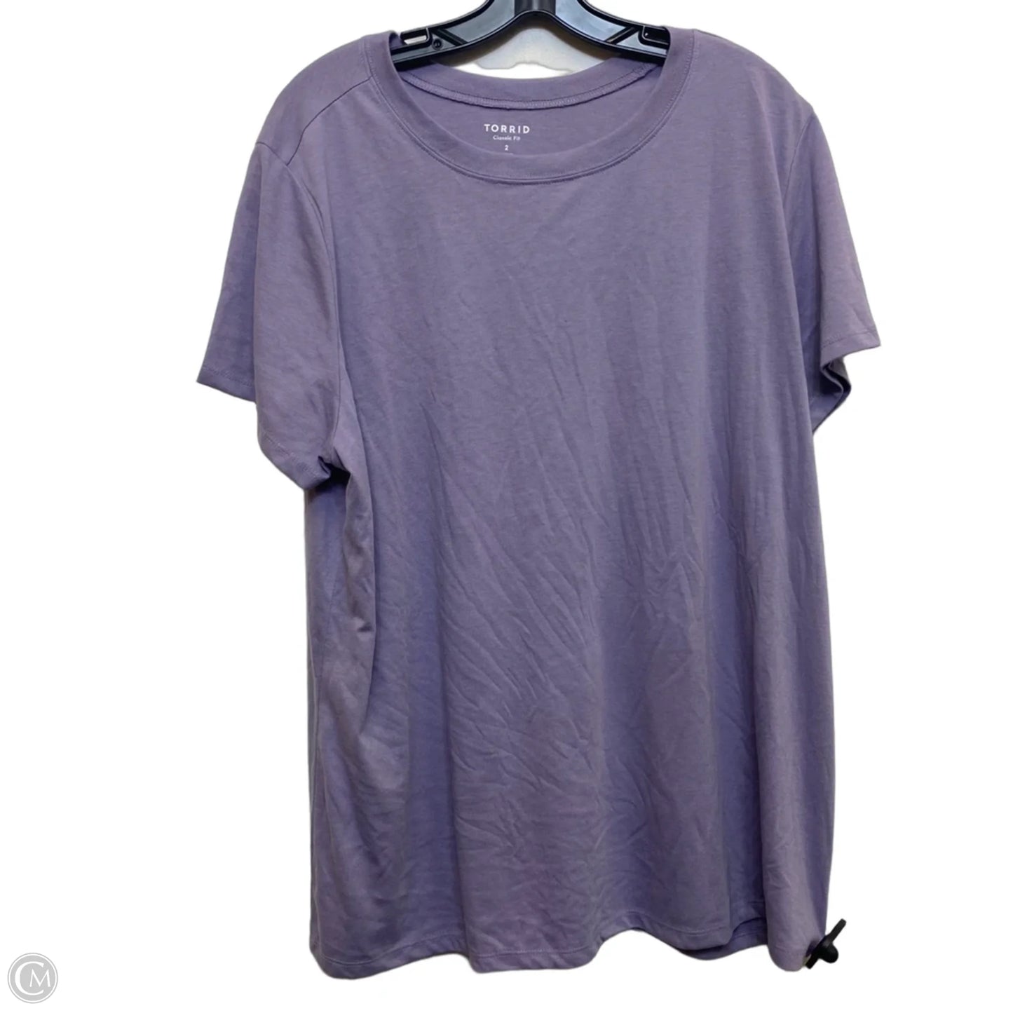 Top Short Sleeve Basic By Torrid In Purple, Size: 2x