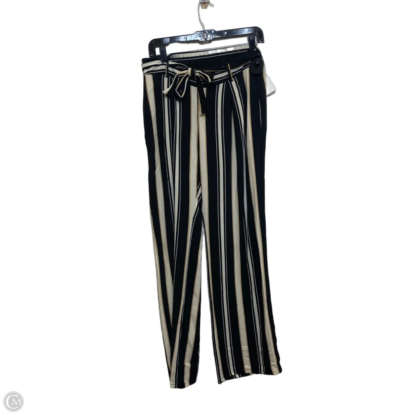 Pants Wide Leg By Bebop In Black & Cream, Size: 8