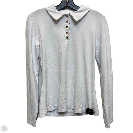 Top Long Sleeve Designer By Lilly Pulitzer In White, Size: S