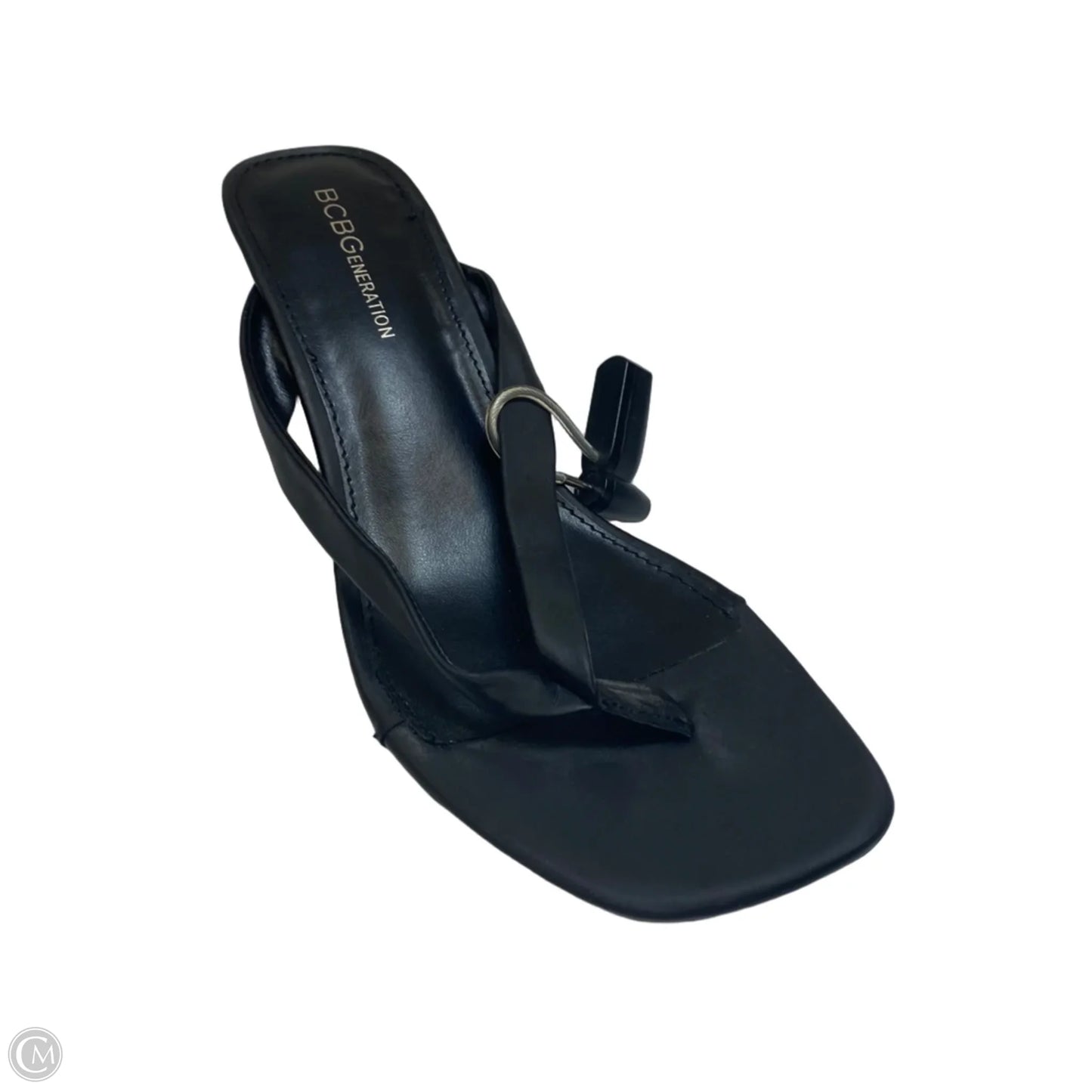 Sandals Heels Kitten By Bcbg In Black, Size: 8.5