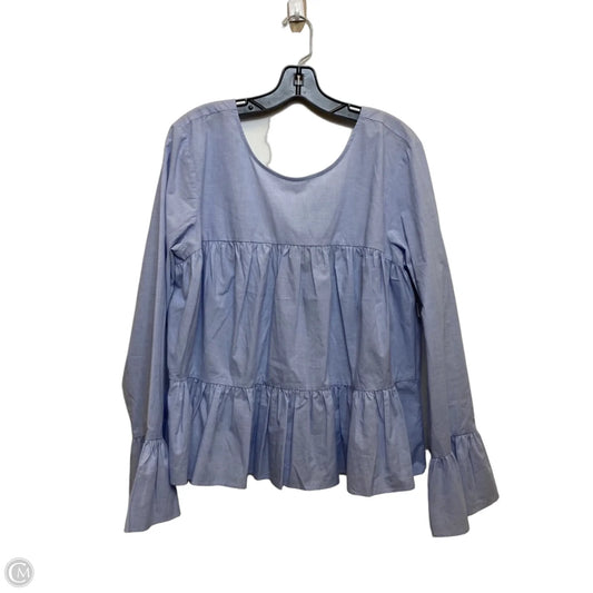 Top Long Sleeve By Express In Blue, Size: L