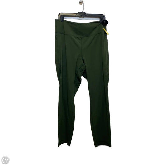 Athletic Leggings By Duluth Trading In Green, Size: Xl