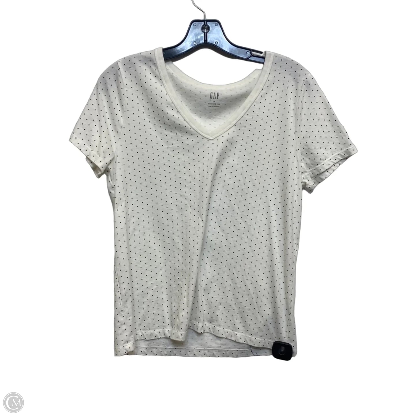 Top Short Sleeve By Gap In White, Size: M