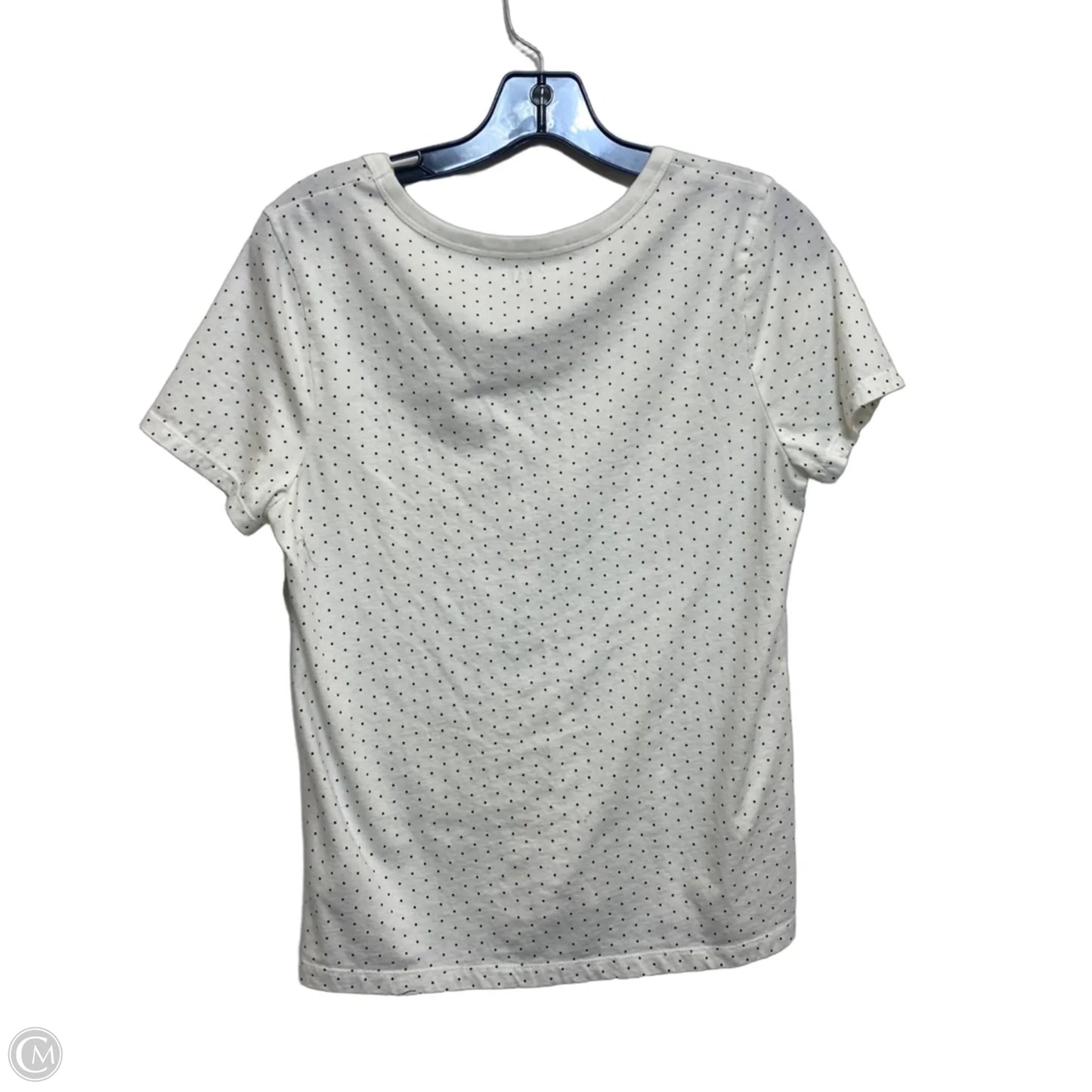 Top Short Sleeve By Gap In White, Size: M