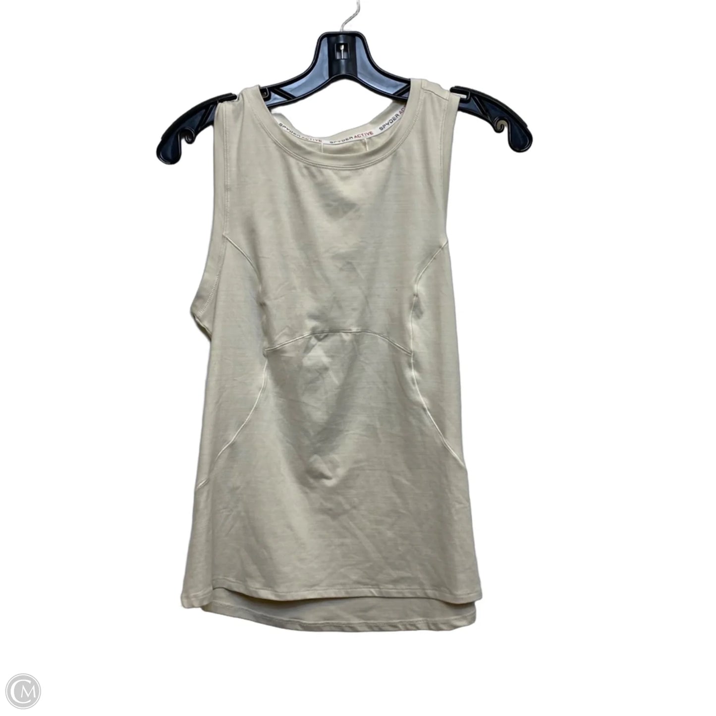 Athletic Tank Top By Spyder In Cream, Size: S