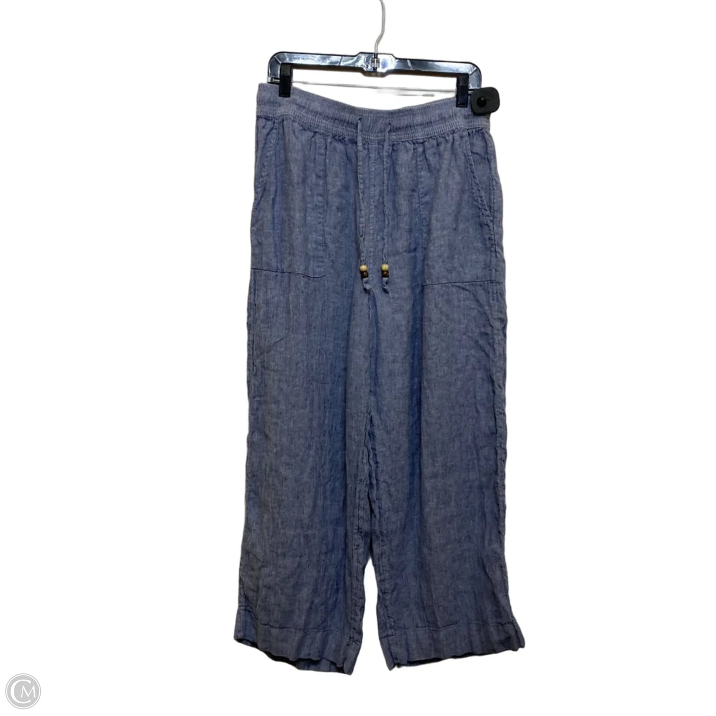Pants Linen By Martha Stewart Collection In Blue, Size: Xl