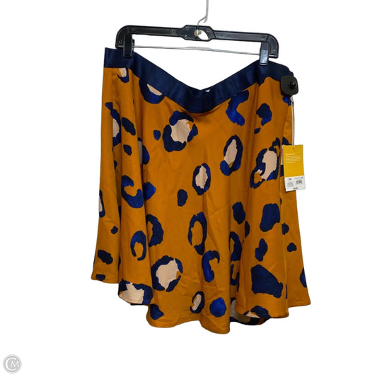 Skirt Designer By 3.1 Phillip Lim In Blue & Orange, Size: 2x