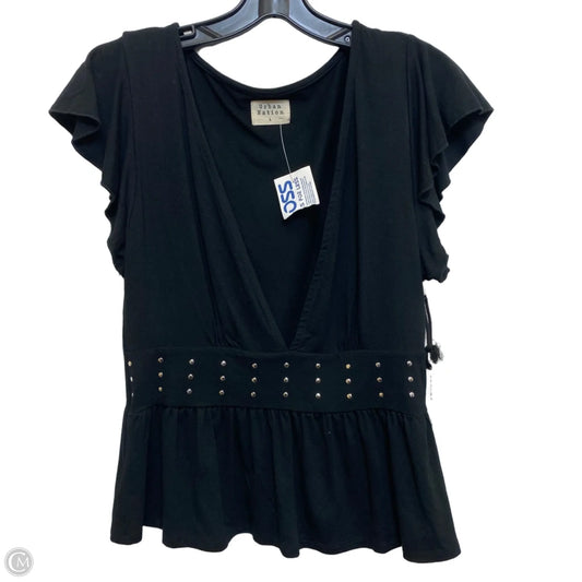 Top Short Sleeve By Urban Nation In Black, Size: L