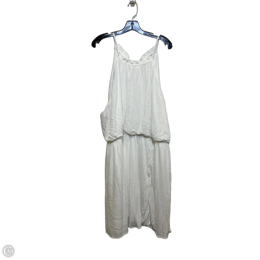 Dress Casual Short By Blue Rain In White, Size: 3x