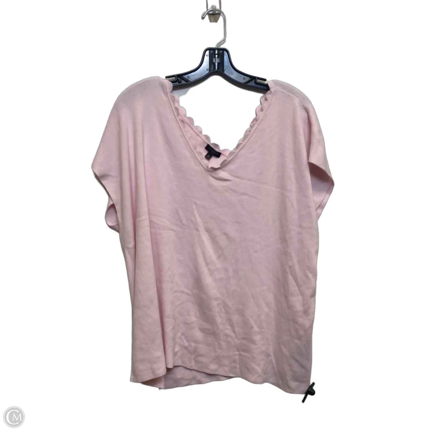 Top Sleeveless By Talbots In Pink, Size: 3x