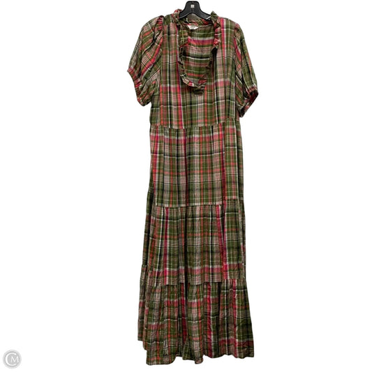 Dress Casual Maxi By Crown And Ivy In Green & Pink, Size: 3x