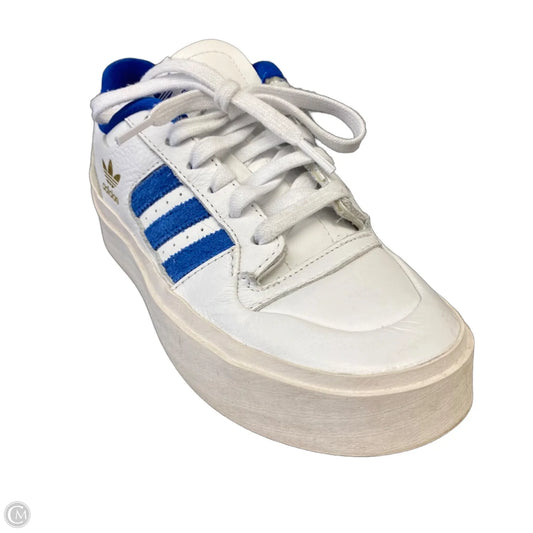 Shoes Sneakers By Adidas In Blue & White, Size: 7